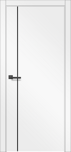 Межкомнатные двери алюминиевый торец TMDOORS (600х2000 мм), TM10-001-01, Белая структура TM10-001-01 фото