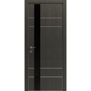 Межкомнатные двери алюминиевый торец TMDOORS (600х2000 мм), TM55-001-09, Дримвуд темный TM55-001-09 фото