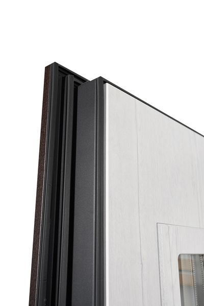 Двери входные с терморазрывом Tower ABWEHR, (860/960х2050 мм), Lampre Венге темный + Сосна прованс 1467 фото