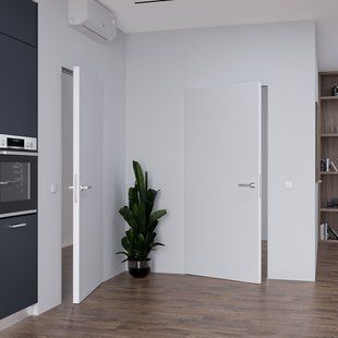 Двери межкомнатные скрытого монтажа Smart Invisible ABWEHR 1437 фото