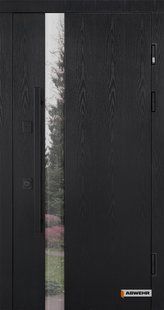 Двері вхідні з терморозривом Carat комплектація Termix ABWEHR, (960х2050 мм), LAMPRE BLACK WOOD + ВУЛИЧНА ПЛІВКА 536 фото