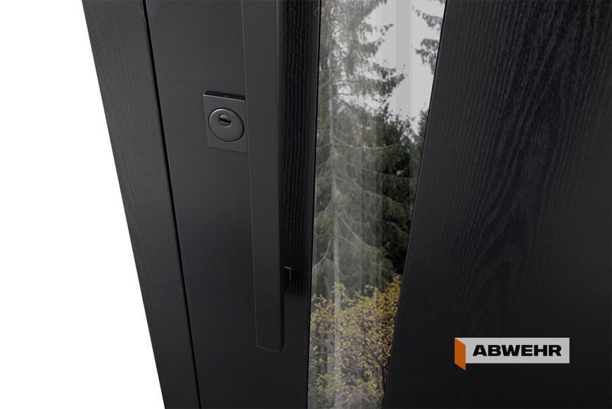 Двері вхідні з терморозривом Carat комплектація Termix ABWEHR, (960х2050 мм), LAMPRE BLACK WOOD + ВУЛИЧНА ПЛІВКА 536 фото