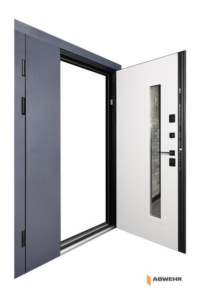 Двері вхідні полуторні з терморозривом Tower Termix 1200 ABWEHR, (1200x2050 мм), Lampre Антрацит + Сосна прованс 1545 фото